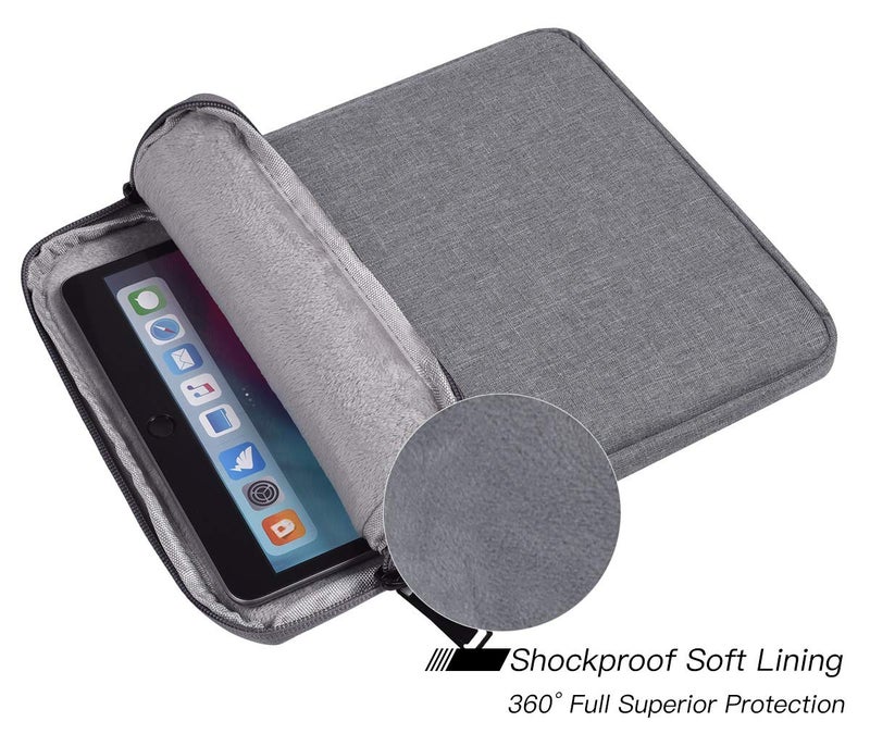 iKammo Tablet Sleeve Case for 11" Samsung Galaxy Tab A9+/ Galaxy Tab S6 Lite (2024) 10.4", iPad 10th/ Air 5th 10.9, Pro 11 M4 2024,iPad 9/8/7 10.2 Bag, Light Grey - Image 5